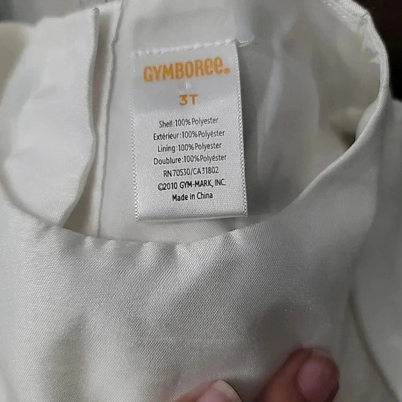 Gymboree Merry Occasions Ivory Black Tiered Ruffle Holiday Party Portraits 3T - Picture 4 of 4